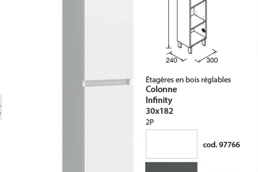 Colonne INFINITY sur pieds